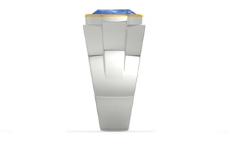 Goldcap Ceylon Blue Sapphire Ring Prime Quality (R1)