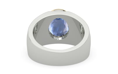 Goldcap Ceylon Blue Sapphire Ring Prime Quality (R1)