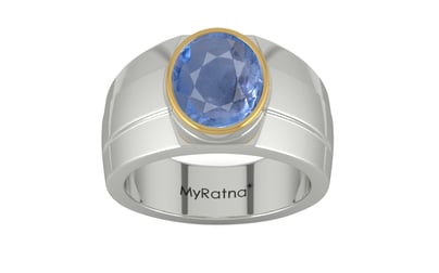Goldcap Ceylon Blue Sapphire Ring Prime Quality (R1)