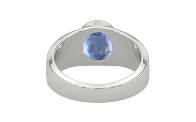 Goldcap Ceylon Blue Sapphire Ring Prime Quality (R10)