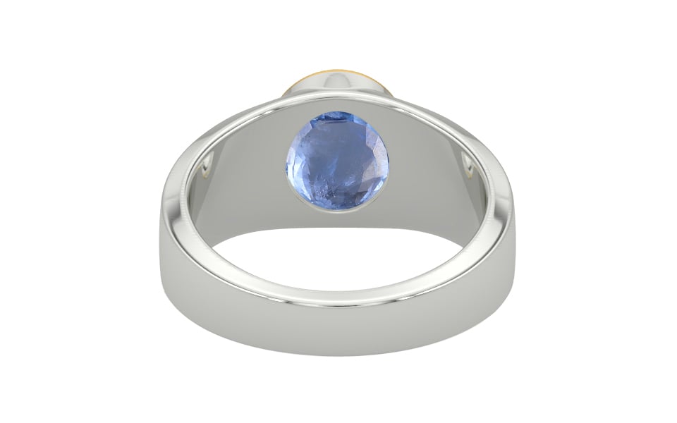 Goldcap Ceylon Blue Sapphire Ring Prime Quality (R10)