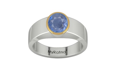 Goldcap Ceylon Blue Sapphire Ring Prime Quality (R10)