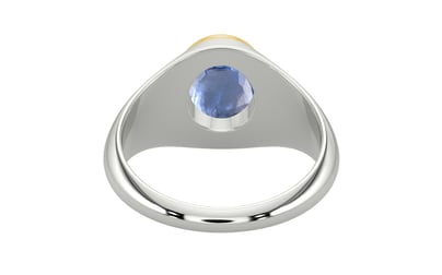 Goldcap Ceylon Blue Sapphire Ring Prime Quality (R12)