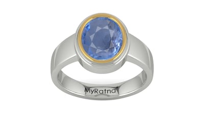 Goldcap Ceylon Blue Sapphire Ring Prime Quality (R3)