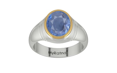 Goldcap Ceylon Blue Sapphire Ring Prime Quality (R7)