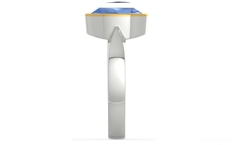 Goldcap Ceylon Blue Sapphire Ring Prime Quality (R9)