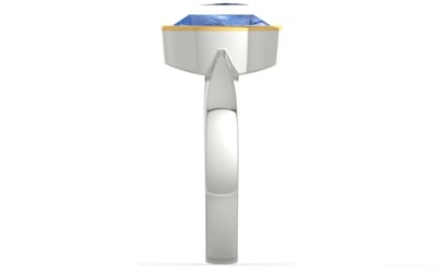 Goldcap Ceylon Blue Sapphire Ring Prime Quality (R9)