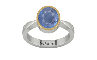 Goldcap Ceylon Blue Sapphire Ring Prime Quality (R9)
