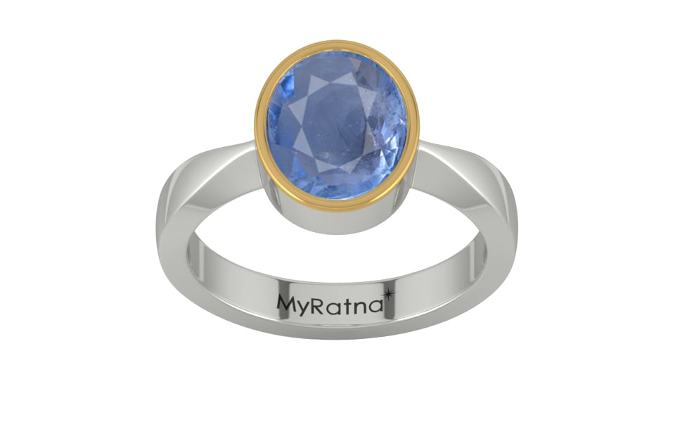 Goldcap Ceylon Blue Sapphire Ring Prime Quality (R9)