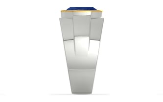 Goldcap Ceylon Blue Sapphire Ring Rare Quality (R1)