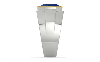 Goldcap Ceylon Blue Sapphire Ring Rare Quality (R1)