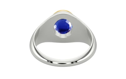 Goldcap Ceylon Blue Sapphire Ring Rare Quality (R12)