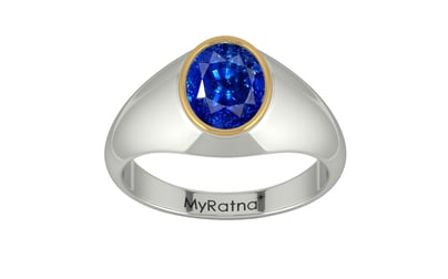 Goldcap Ceylon Blue Sapphire Ring Rare Quality (R12)