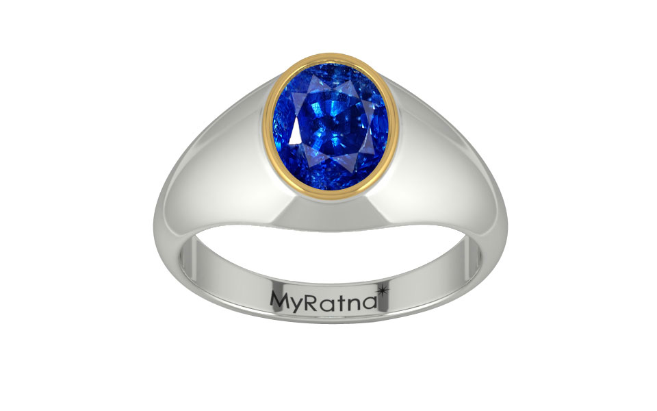 Goldcap Ceylon Blue Sapphire Ring Rare Quality (R12)