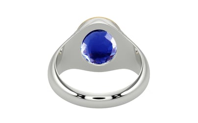 Goldcap Ceylon Blue Sapphire Ring Rare Quality (R7)
