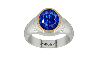 Goldcap Ceylon Blue Sapphire Ring Rare Quality (R7)