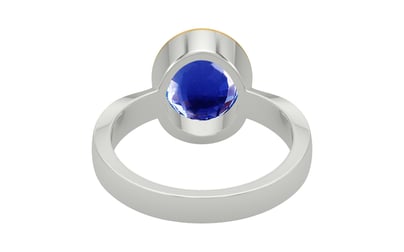 Goldcap Ceylon Blue Sapphire Ring Rare Quality (R9)