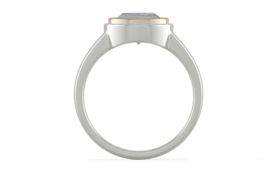 Goldcap Ceylon White Sapphire Ring Fine Quality (R3)