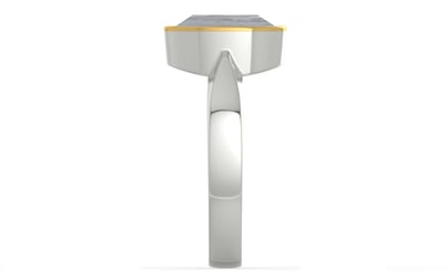 GoldCap Ceylon White Sapphire Ring Fine Quality (R9)