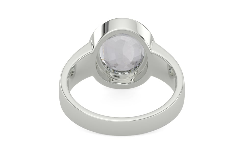 Goldcap Ceylon White Sapphire Ring Limited Quality (R3)