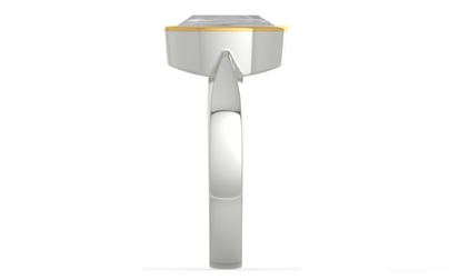 GoldCap Ceylon White Sapphire Ring Limited Quality (R9)