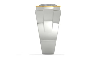 Goldcap Ceylon White Sapphire Ring Prime Quality (R1)