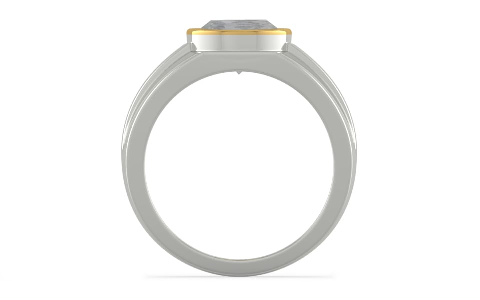 Goldcap Ceylon White Sapphire Ring Prime Quality (R1)