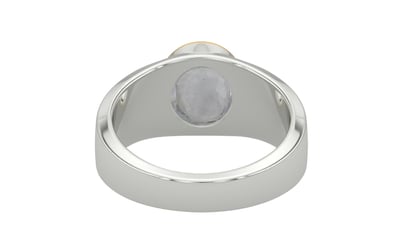 GoldCap Ceylon White Sapphire Ring Prime Quality (R10)