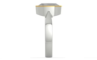 GoldCap Ceylon White Sapphire Ring Prime Quality (R9)