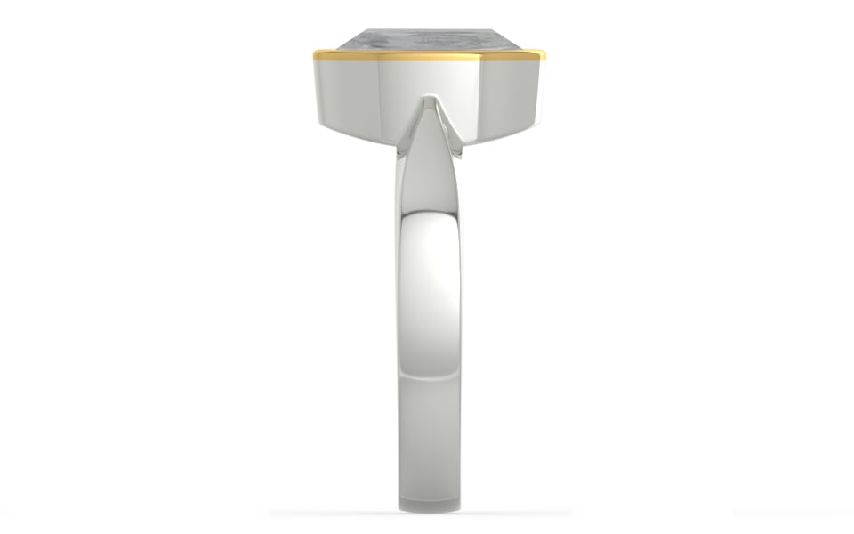 GoldCap Ceylon White Sapphire Ring Prime Quality (R9)