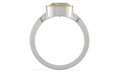 GoldCap Ceylon White Sapphire Ring Prime Quality (R9)