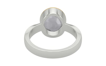 GoldCap Ceylon White Sapphire Ring Prime Quality (R9)