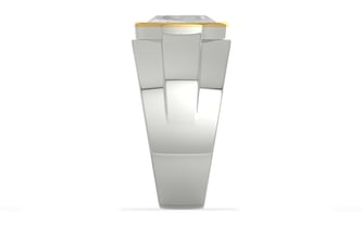 Goldcap Ceylon White Sapphire Ring Rare Quality (R1)