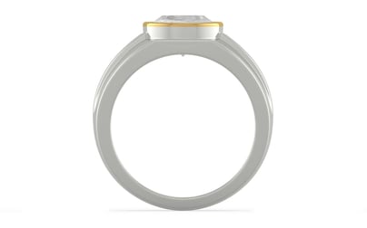 Goldcap Ceylon White Sapphire Ring Rare Quality (R1)