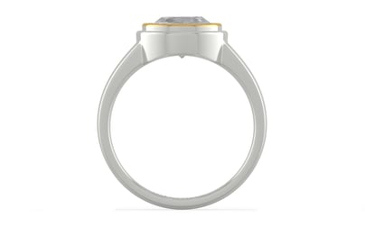 Goldcap Ceylon White Sapphire Ring Rare Quality (R3)