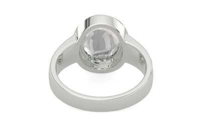 Goldcap Ceylon White Sapphire Ring Rare Quality (R3)