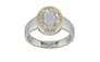 Goldcap Ceylon White Sapphire Ring Rare Quality (R3)