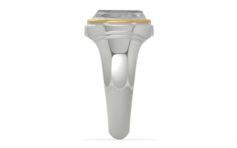 GoldCap Ceylon White Sapphire Ring Rare Quality (R7)