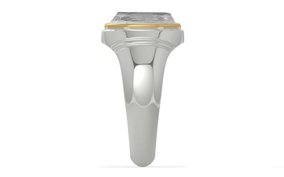 GoldCap Ceylon White Sapphire Ring Rare Quality (R7)