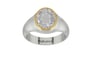 GoldCap Ceylon White Sapphire Ring Rare Quality (R7)