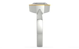 GoldCap Ceylon White Sapphire Ring Rare Quality (R9)