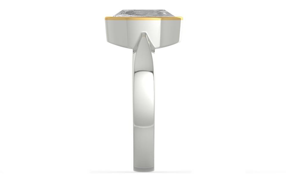 GoldCap Ceylon White Sapphire Ring Rare Quality (R9)