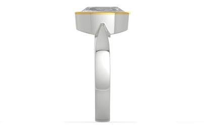 GoldCap Ceylon White Sapphire Ring Rare Quality (R9)