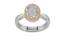 GoldCap Ceylon White Sapphire Ring Rare Quality (R9)