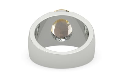 Goldcap Ceylon Yellow Sapphire Ring Fine Quality (R1)