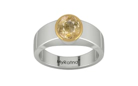 GoldCap Ceylon Yellow Sapphire Ring Fine Quality (R10)