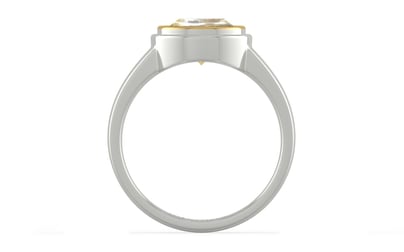 Goldcap Ceylon Yellow Sapphire Ring Fine Quality (R3)