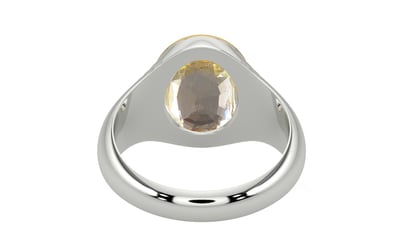 GoldCap Ceylon Yellow Sapphire Ring Fine Quality (R7)