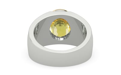 Goldcap Ceylon Yellow Sapphire Ring Limited Quality (R1)