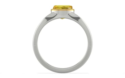 GoldCap Ceylon Yellow Sapphire Ring Limited Quality (R10)